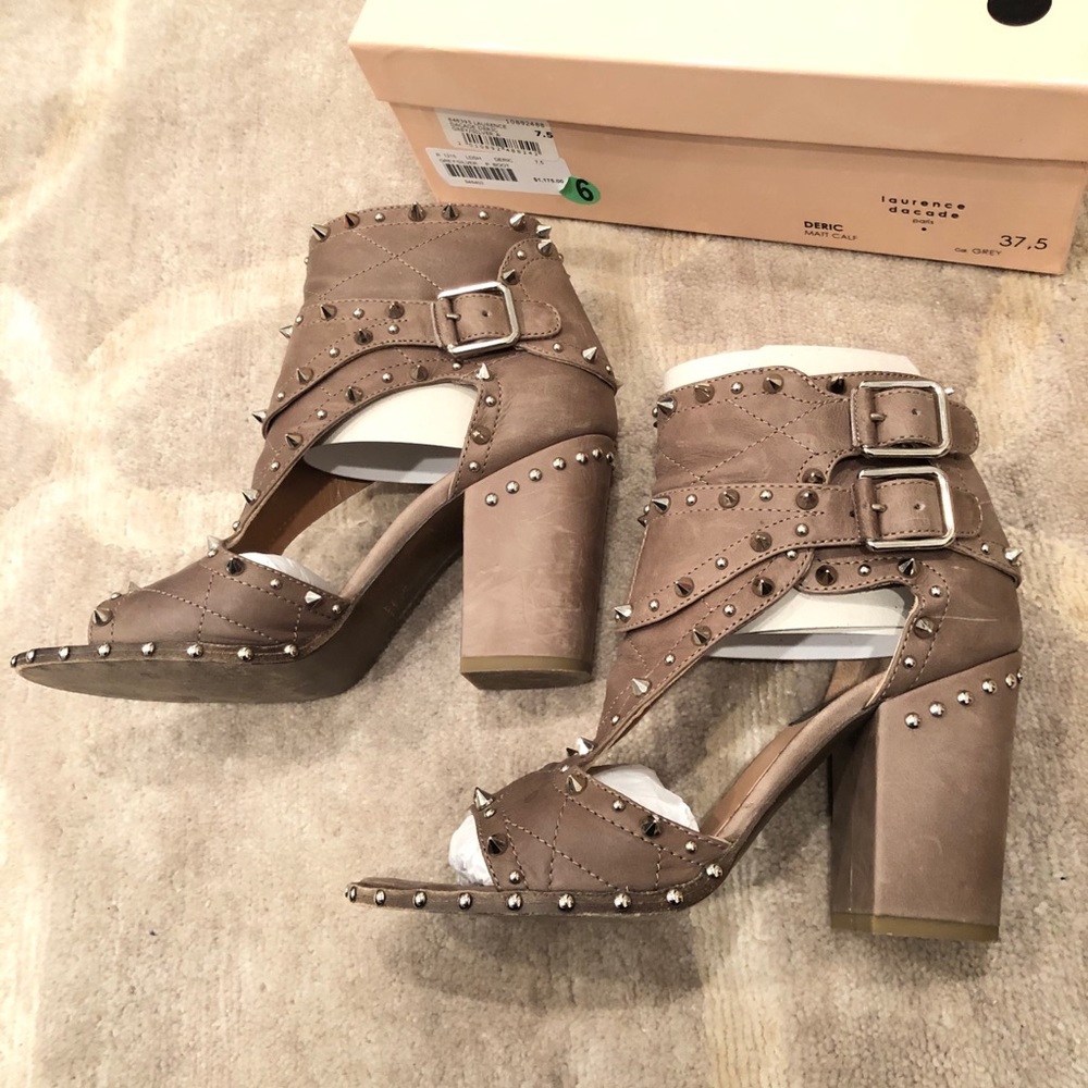Laurence Dacade Deric Studded Leather Sandals - Picture 6 of 8